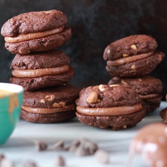 Whoopie Pies & Nutella PB Frosting