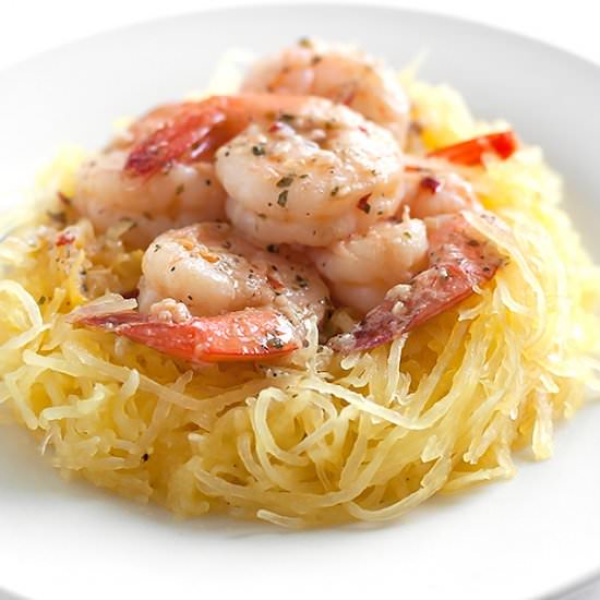 Shrimp Scampi Spaghetti Squash
