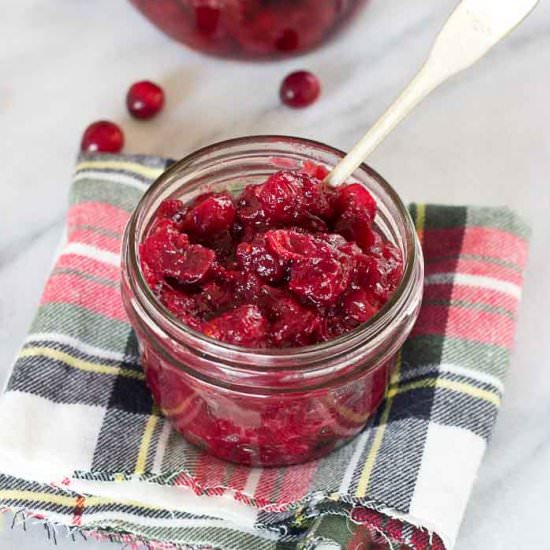 Spiked Cranberry Chutney