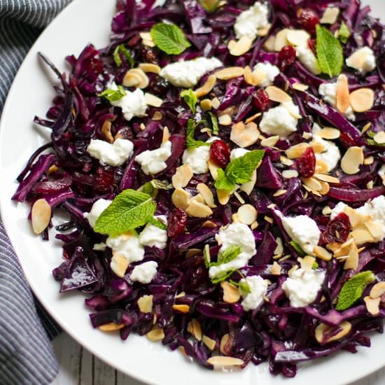 Braised Red Cabbage & Goat’s Cheese