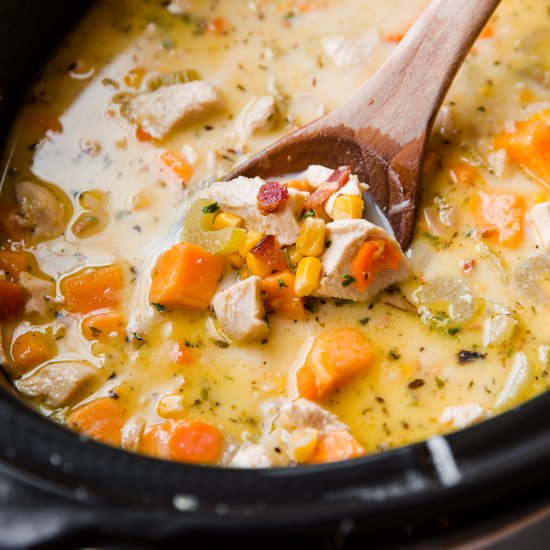 Slow Cooker Chicken Corn Chowder