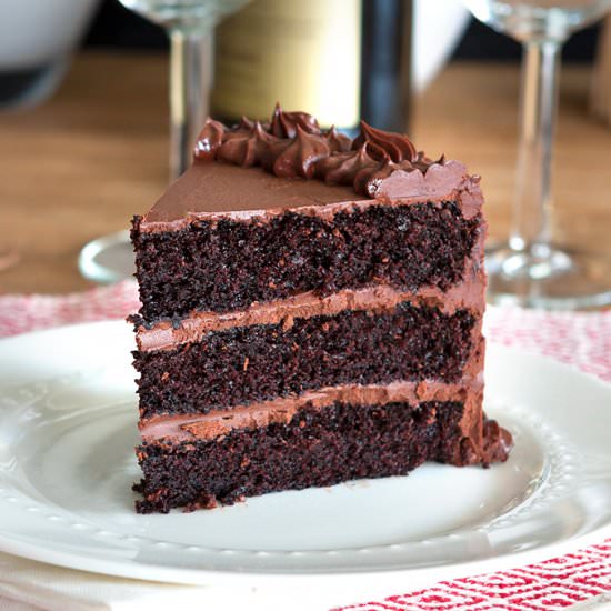 Chocolate Cake with Fudge Frosting