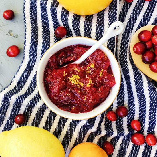 Brandy Orange Cranberry Sauce
