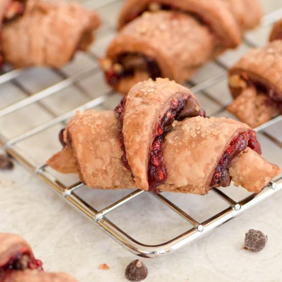 Chocolate Raspberry Rugelach