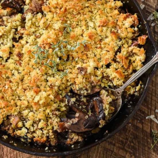 Baked Red Wine Mushrooms
