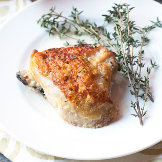 Creamy Roasted Chicken Thighs
