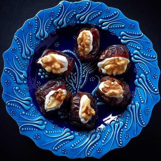 Ricotta Stuffed Medjool Dates