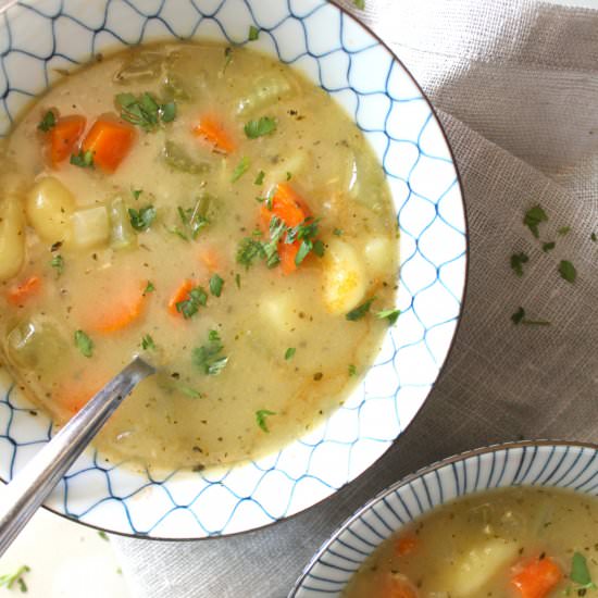 Creamy Vegan Gnocchi Soup