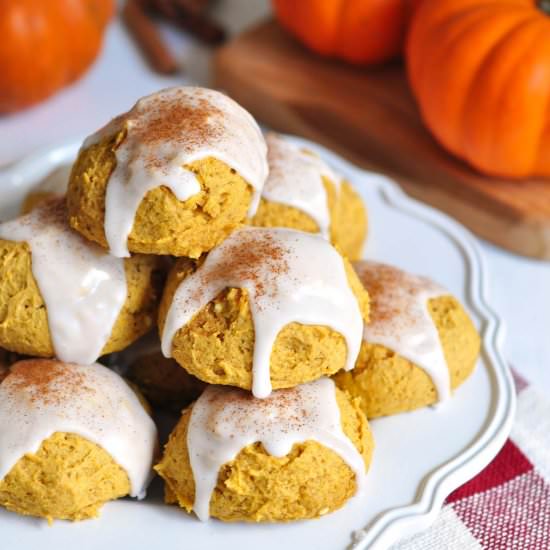 Glazed Pumpkin Cookies