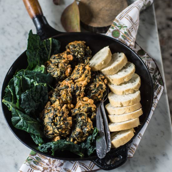 Kale fritters