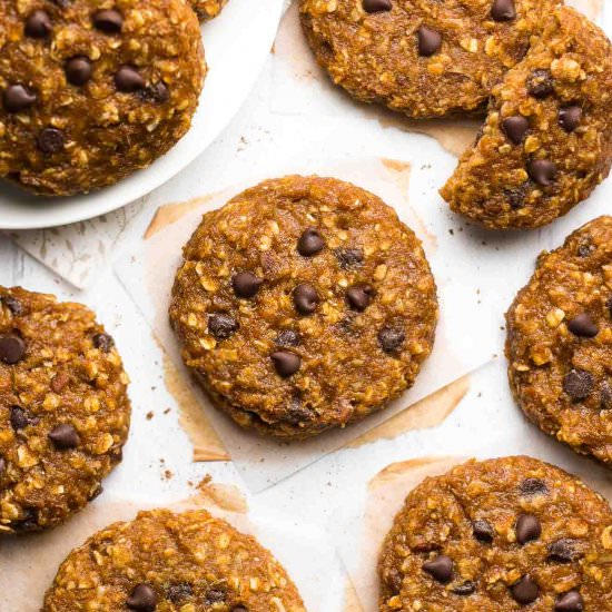 Pumpkin Cowboy Cookies