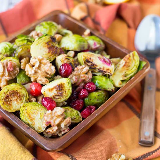 Brussels Sprouts with Cranberries
