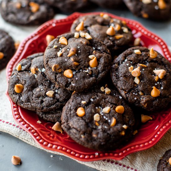 Butterscotch Toffee Fudge Cookies