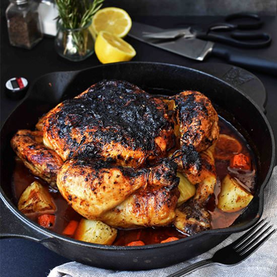 Garlic Rosemary Roasted Chicken