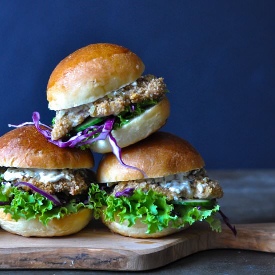 Crispy Chicken Cutlet Sliders