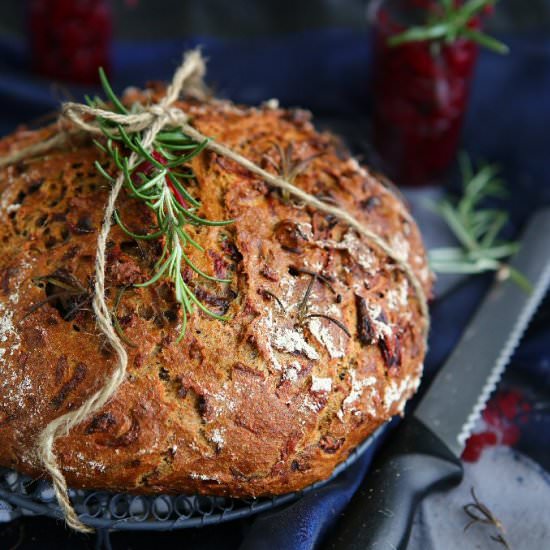 Beetroot Einkorn Soda Bread