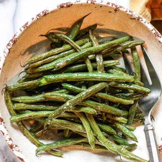 Salt & Pepper Roasted Green Beans