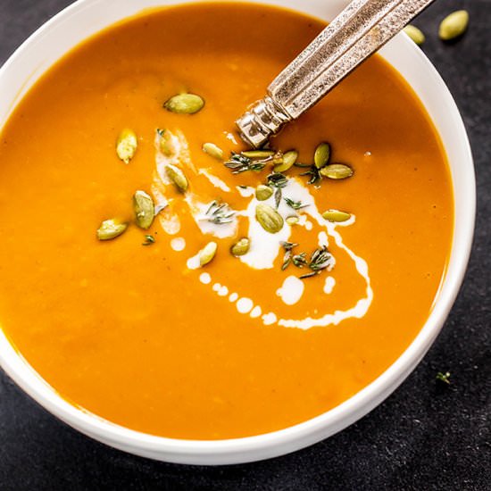 Slow Cooker Sweet Potato Soup