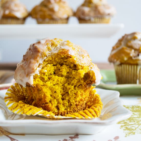 Iced Pumpkin Muffins
