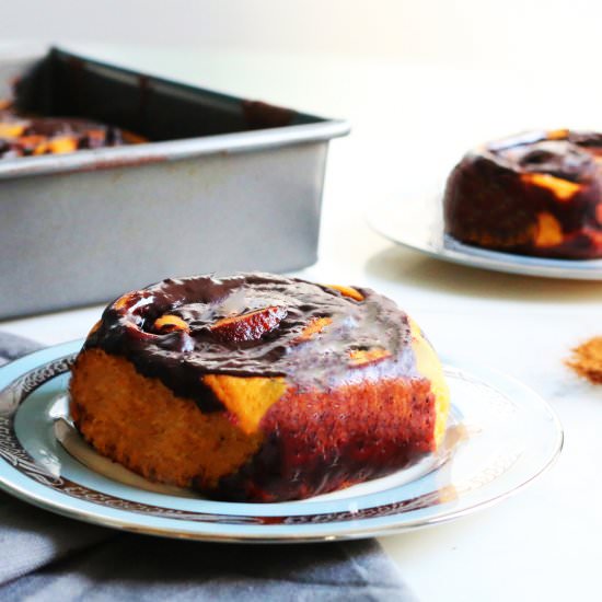 Cocoa-Nutella-Cinnamon Sweet Potato Roll