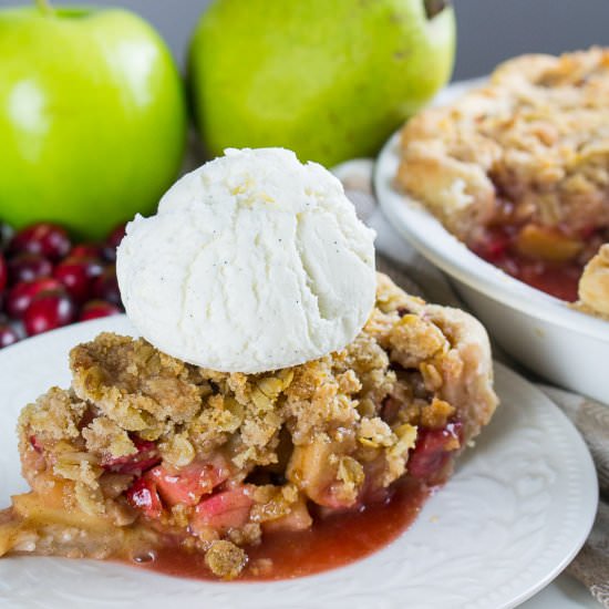 Cranberry Apple Ginger Pie