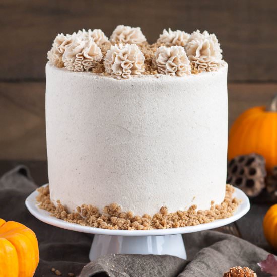 Maple Streusel Pumpkin Cake