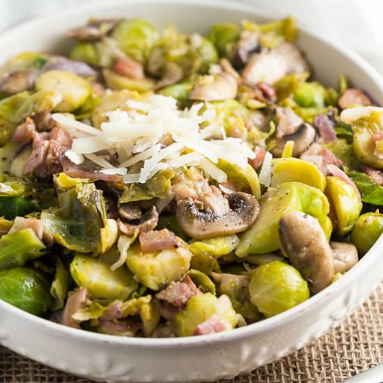 Lemon & Pancetta Brussels Sprouts