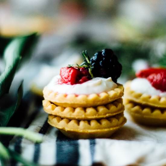 Honey-Whipped Ricotta & Berry Tarts