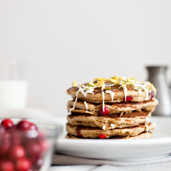 Whole Wheat Cranberry Pancakes