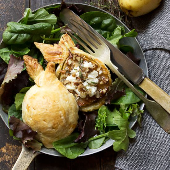 Puff Pastry Pears & Goat Cheese