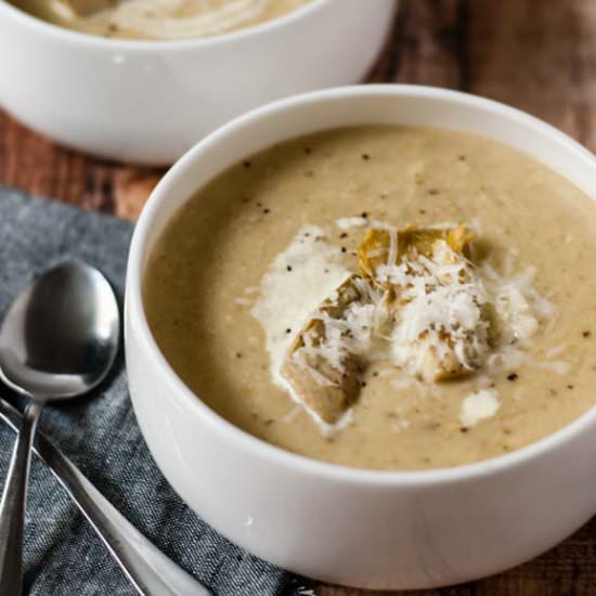 Artichoke & Provolone Soup