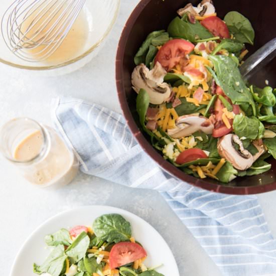 Spinach, Bacon & Egg Salad