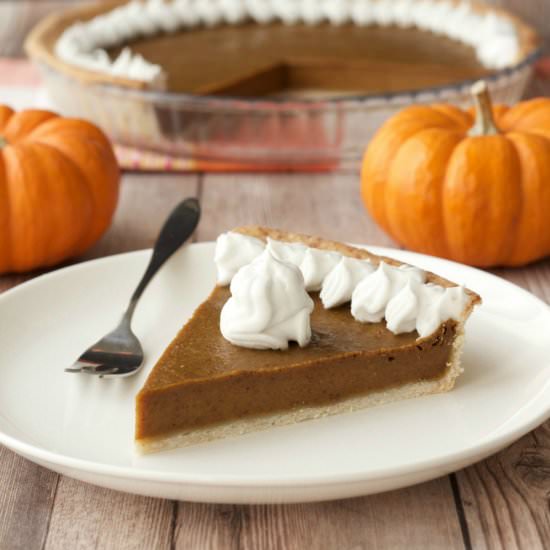 Vegan Pumpkin Pie