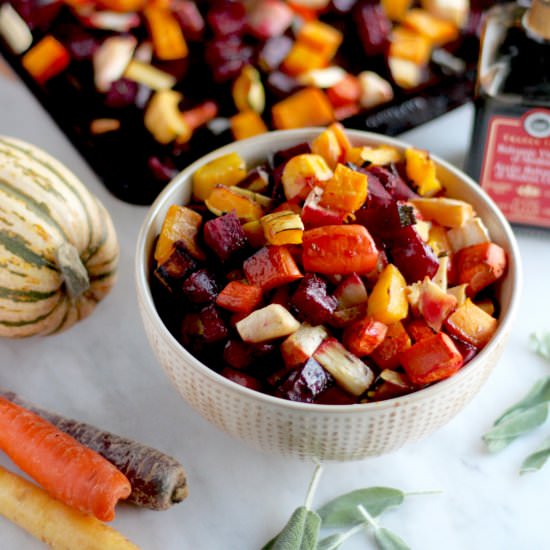 Roasted Rainbow Root Veggies