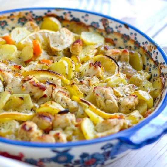 Lemon Chicken Potato Casserole