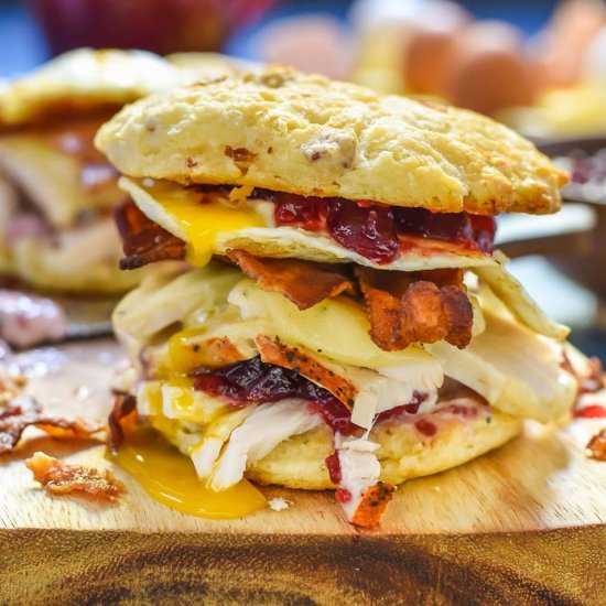 Leftover Turkey Breakfast Sandwich