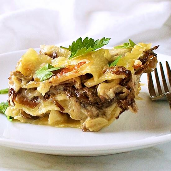Creamy Mushroom Lasagna