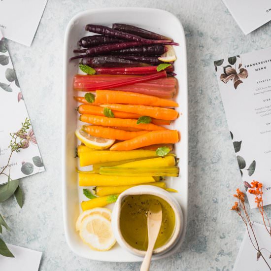 Rainbow Carrots & Swiss Chard