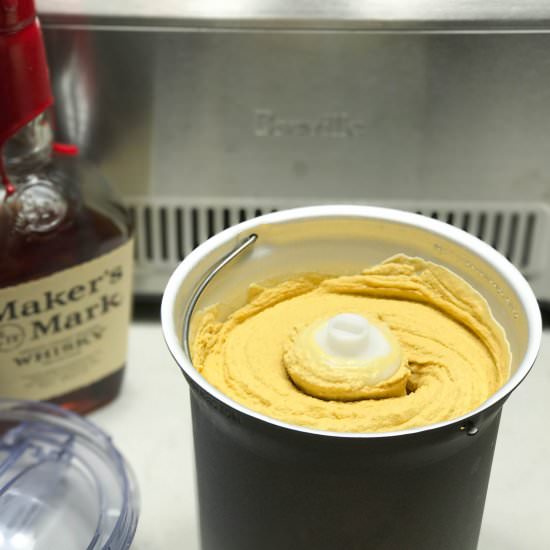 Spiced Pumpkin Bourbon Ice Cream