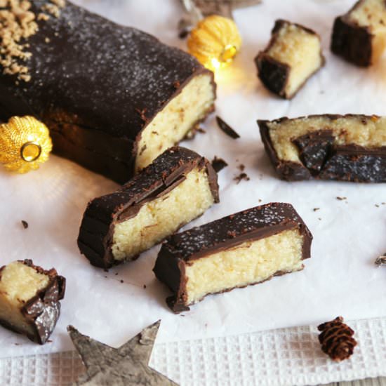 Dark Chocolate Marzipan Nougat
