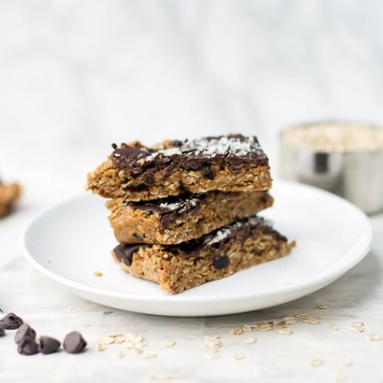 Peanut Butter Chocolate Oat Bars