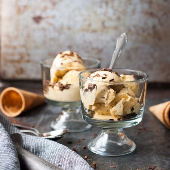 Pumpkin Chocolate Chunk Ice Cream