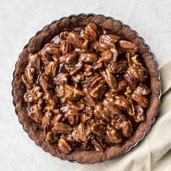 GF Chocolate Pecan Tart