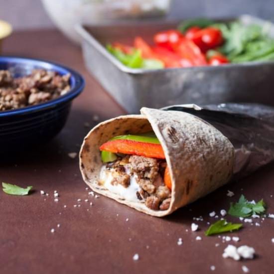 Lamb Gyro Flatbread Wraps