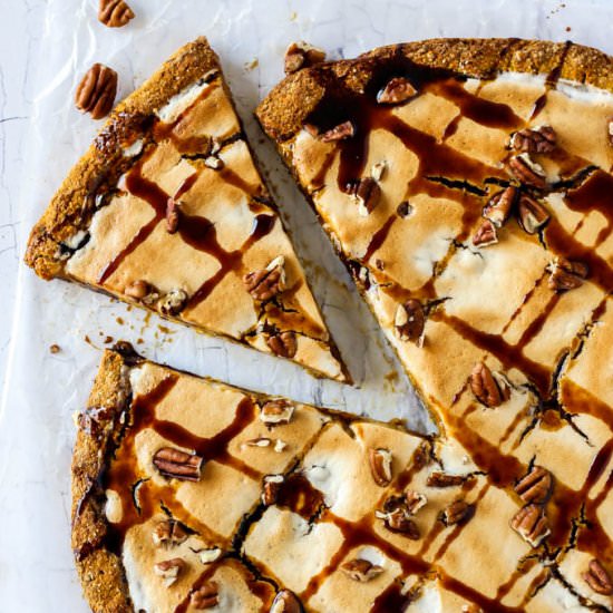 Pumpkin Pie Dessert Pizza (V+GF)