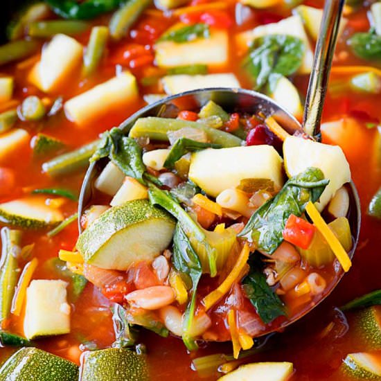 Crock Pot Minestrone Soup
