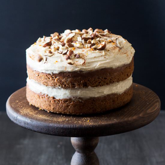 Gluten-free and vegan carrot cake
