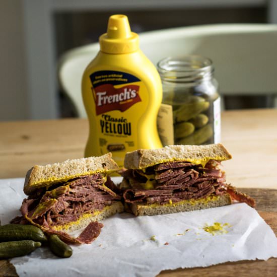 Montreal Smoked Meat Sandwich
