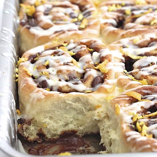 Chocolate Orange Cinnamon Rolls