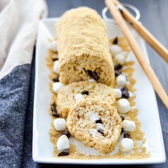 Dessert Sushi (Rice Krispe Cake)